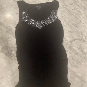 A Pea in The Pod Black Sleeveless Tank Top